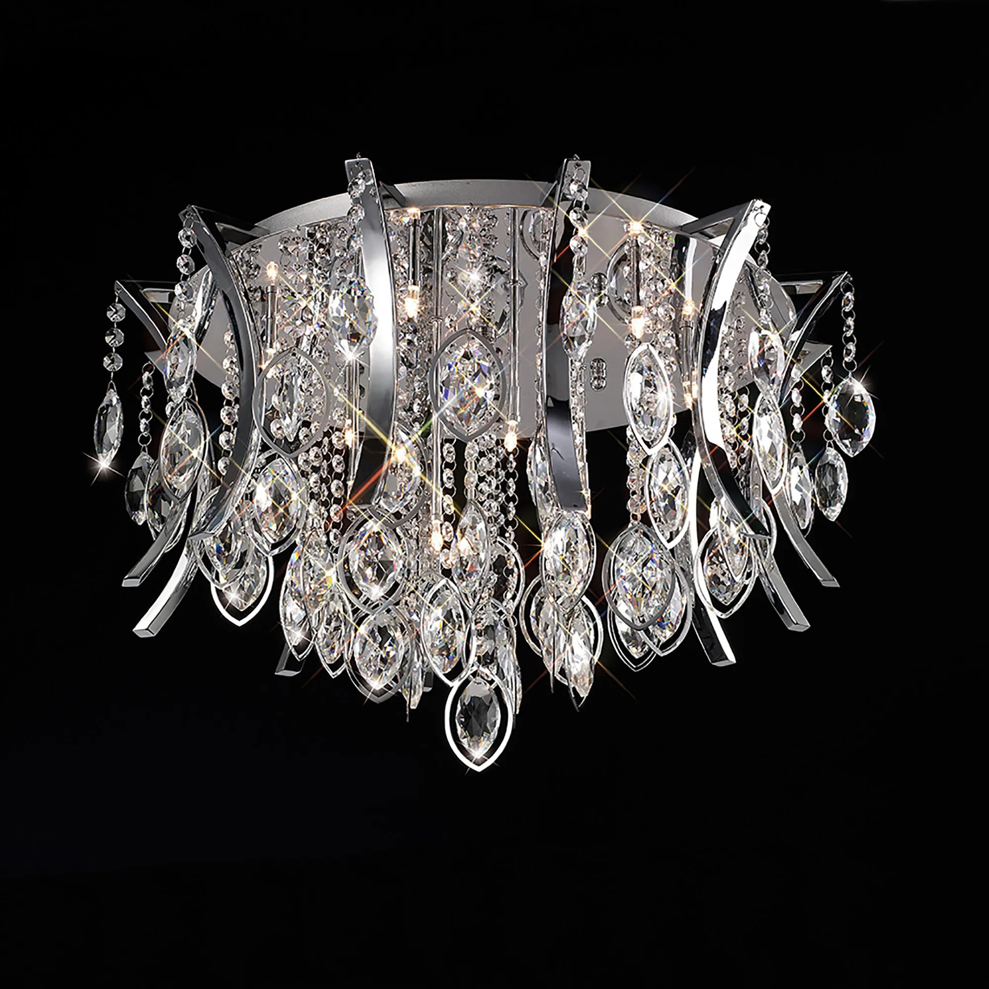 Mios Crystal Ceiling Lights Diyas Flush Crystal Fittings Mios Crystal Ceiling Lights Diyas Flush Crystal Fittings